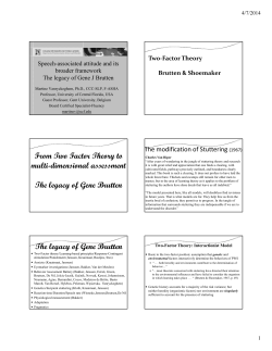 The legacy of Gene Brutten