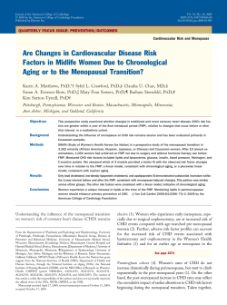 Are Changes in Cardiovascular Disease Risk Factors in Midlife