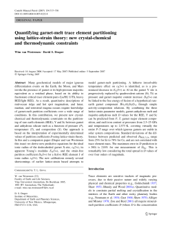 Quantifying garnet-melt trace element partitioning using lattice