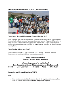 Household Hazardous Waste Collection Day
