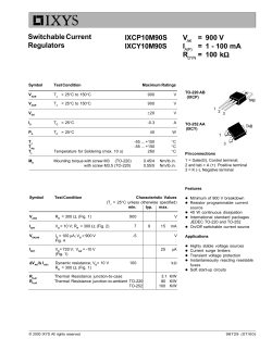 Switchable Current Regulators IXCP10M90S IXCY10M90S V = 900
