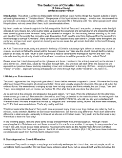 The Seduction of Christian Music