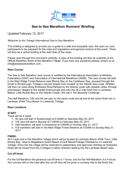 to - Sea to Sea Marathon Tobago