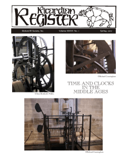 time and clocks in the middle ages - Richard III Society – American