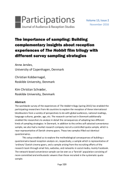 The importance of sampling: Building
