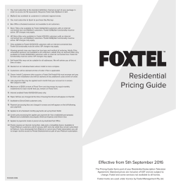 Residential Pricing Guide