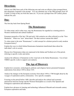 Spring Break FRQ Assignment