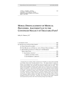 moral disengagement of medical providers: another clue to the
