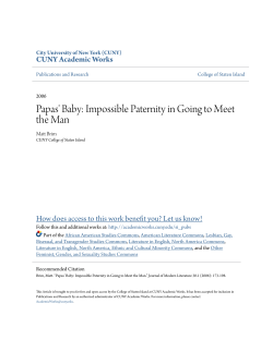 Papas` Baby: Impossible Paternity in Going to Meet the Man
