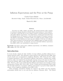 Inflation Expectations and the Price at the Pump