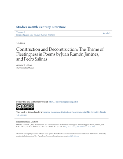 Construction and Deconstruction: The Theme of