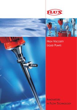 HIGH VISCOSITY LIQUID PUMPS