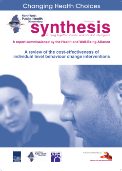 Changing Health Choices - A review of the cost