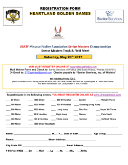 Heartland Golden Games 2017 Registration