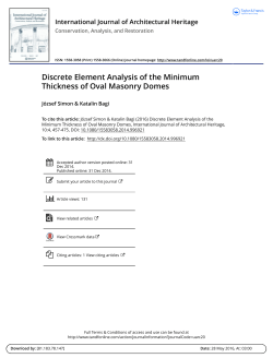 Discrete Element Analysis of the Minimum Thickness of Oval