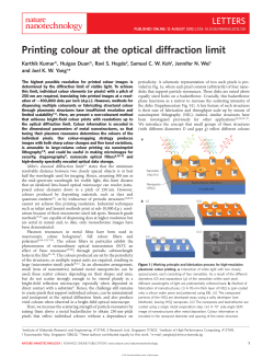 Printing colour at the optical diffraction limit