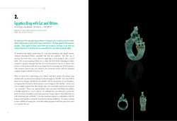 Egyptian Ring with Cat and Kittens