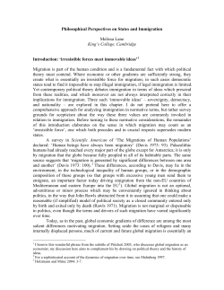 Ethical Issues in Migration - Centre for History and Economics