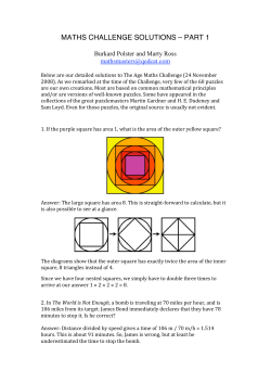 puzzle solutions - part1