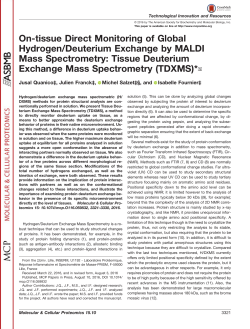 On-tissue Direct Monitoring of Global Hydrogen/Deuterium