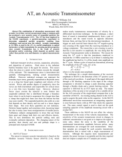 AT, an Acoustic Transmissometer