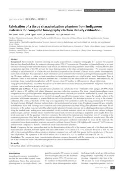 Fabrication of a tissue characterization phantom from indigenous
