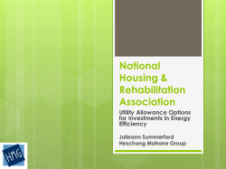 Energy Efficiency-Based Utility Allowances