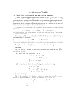 Non-Independent Variables
