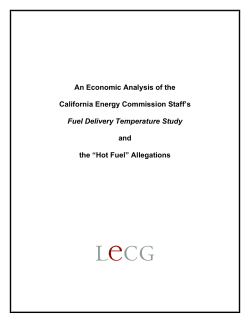 An Economic Analysis of the California Energy
