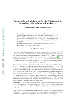 Every conformal minimal surface in $\ mathbb {R}^ 3$ is isotopic to