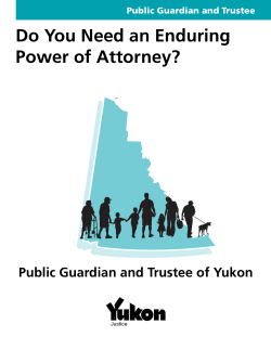 Do You Need an Enduring Power of Attorney?
