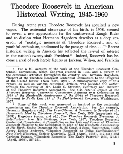Historical Writing, L945- 1960 - Almanac of Theodore Roosevelt
