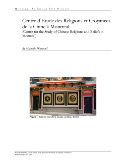 Buddha`s Light in Montreal: - Montreal Religious Sites Project