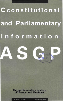 The Parliamentary system of France