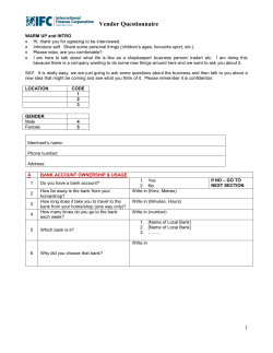questionnaire 1