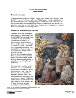 Giotto`s The Lamentation Article