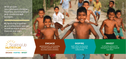 INSPIRE INVEST With proper nourishment, children, families
