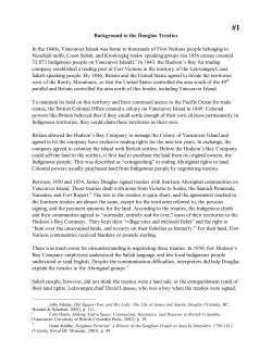 1 Background to the Douglas Treaties