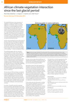 African climate-vegetation interaction since the last glacial period
