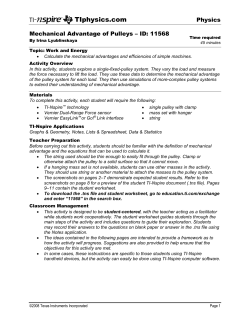 Activity overview - TI Education