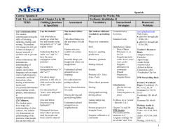 (1)In bold text, Knowledge and Skill Statement