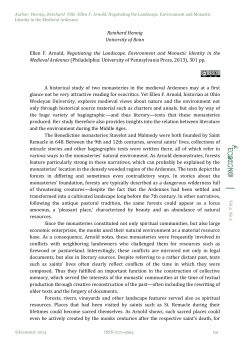Ellen F. Arnold: Negotiating the Landscape. Environment and