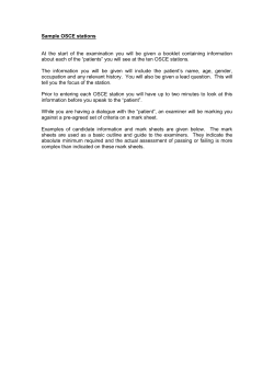 Sample OSCE stations