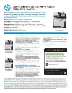 LaserJet Enterprise 500 color MFP M575 series