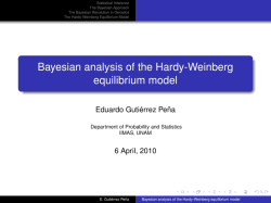 Bayesian analysis of the Hardy-Weinberg equilibrium model