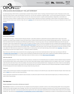 OPEN ACCESS ARCHIVANGELIST: THE LAST