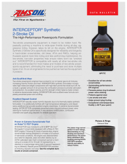 Interceptor Spec Sheet - Finger Lakes Synthetics