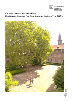 Student Handbook Academic Year 2015-16