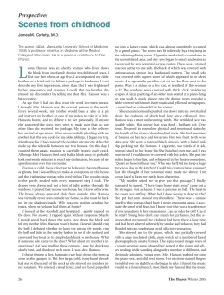 Scenes from childhood