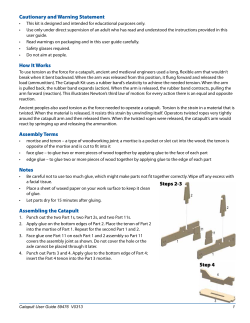 Cautionary and Warning Statement How It Works Assembly Terms